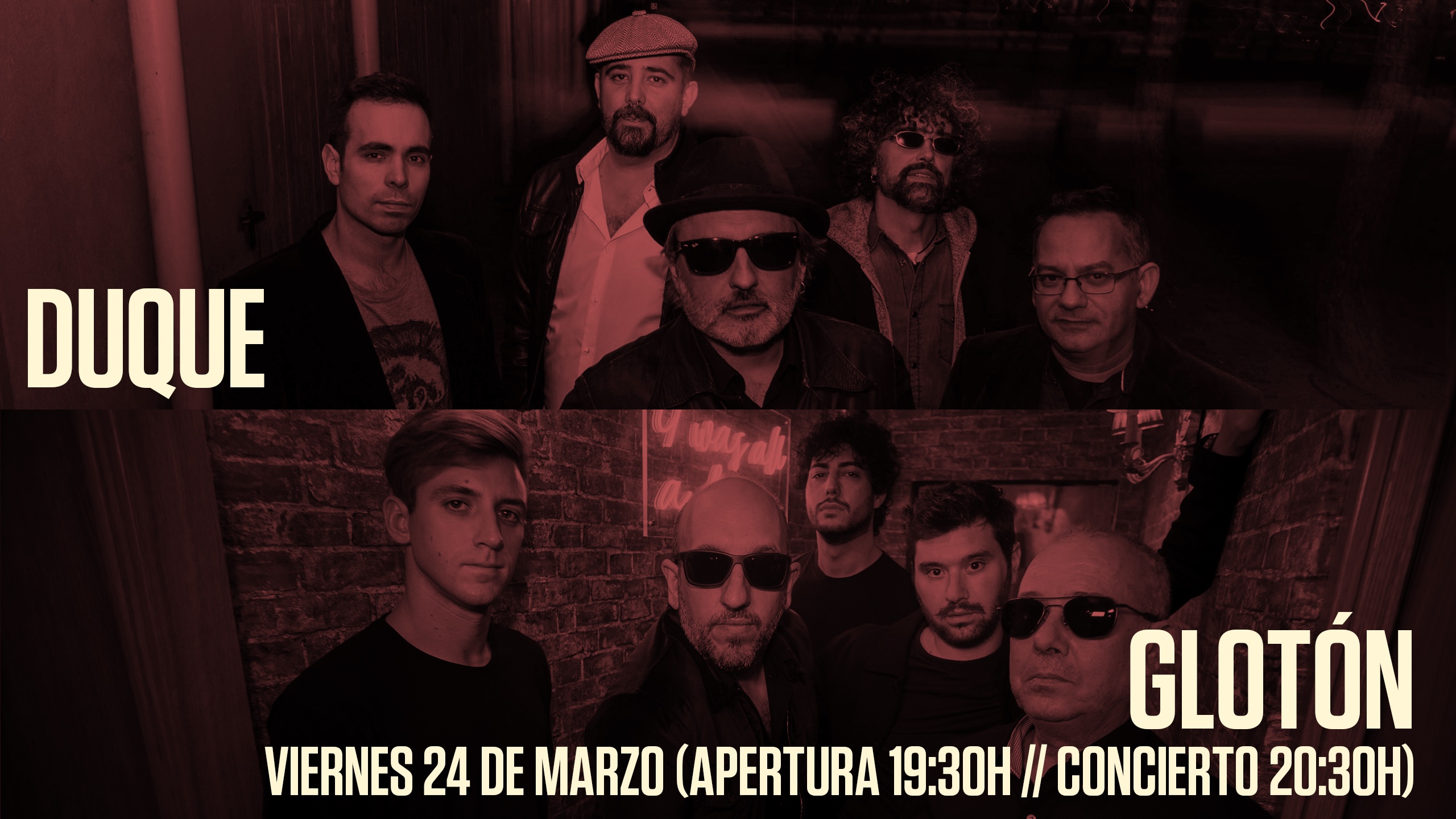 Fotografía promocional de CONCIERTO DE DUQUE Y GLOTÓN EN VALLADOLID