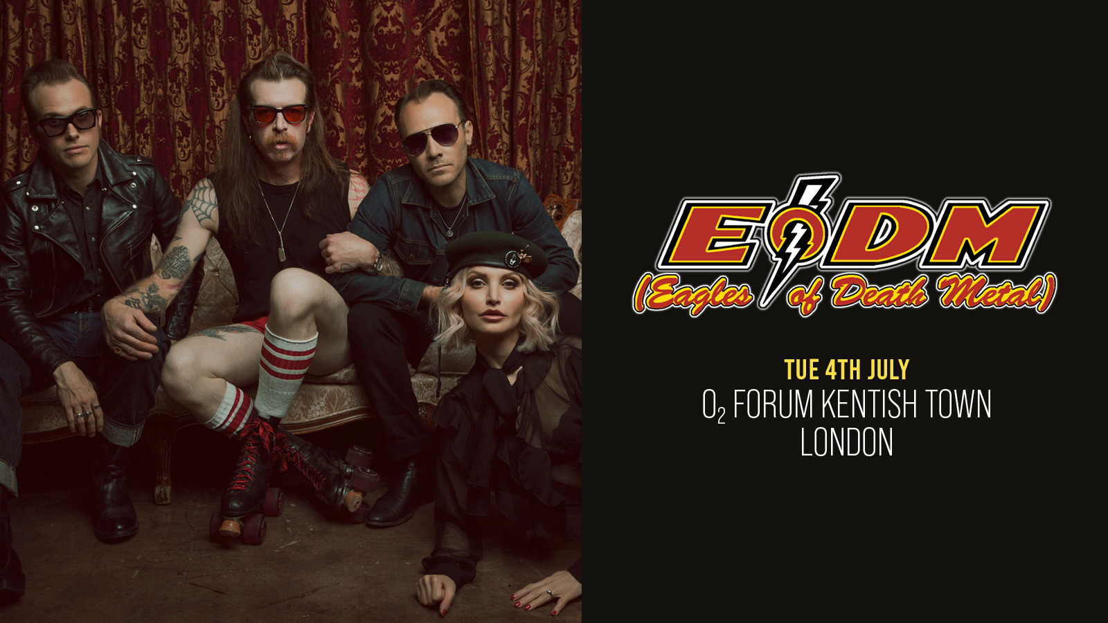 Promofoto von Concierto de Eagles of Death Metal en Londres.