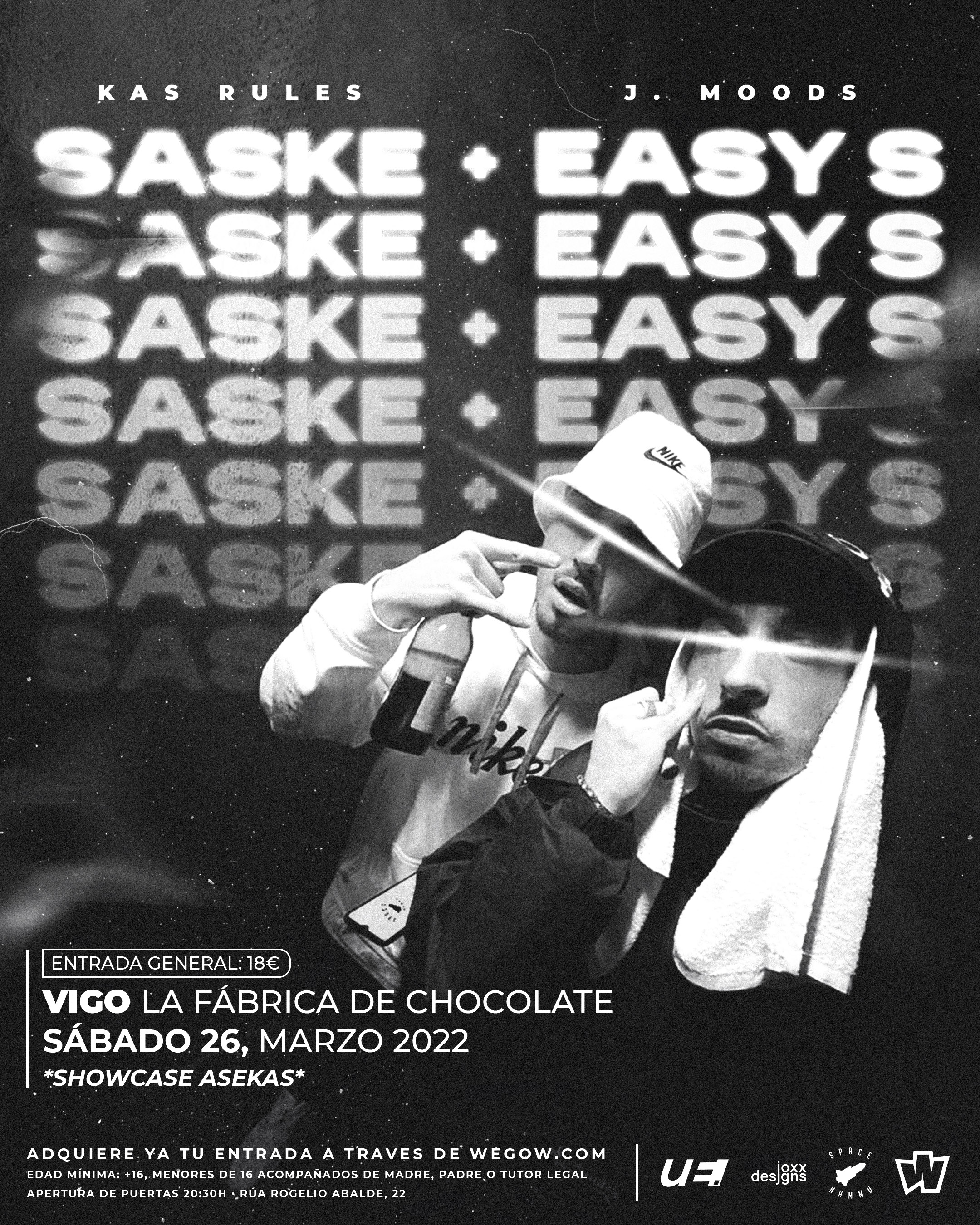 Fotografía promocional de Concierto de Easy S y Saske en Vigo