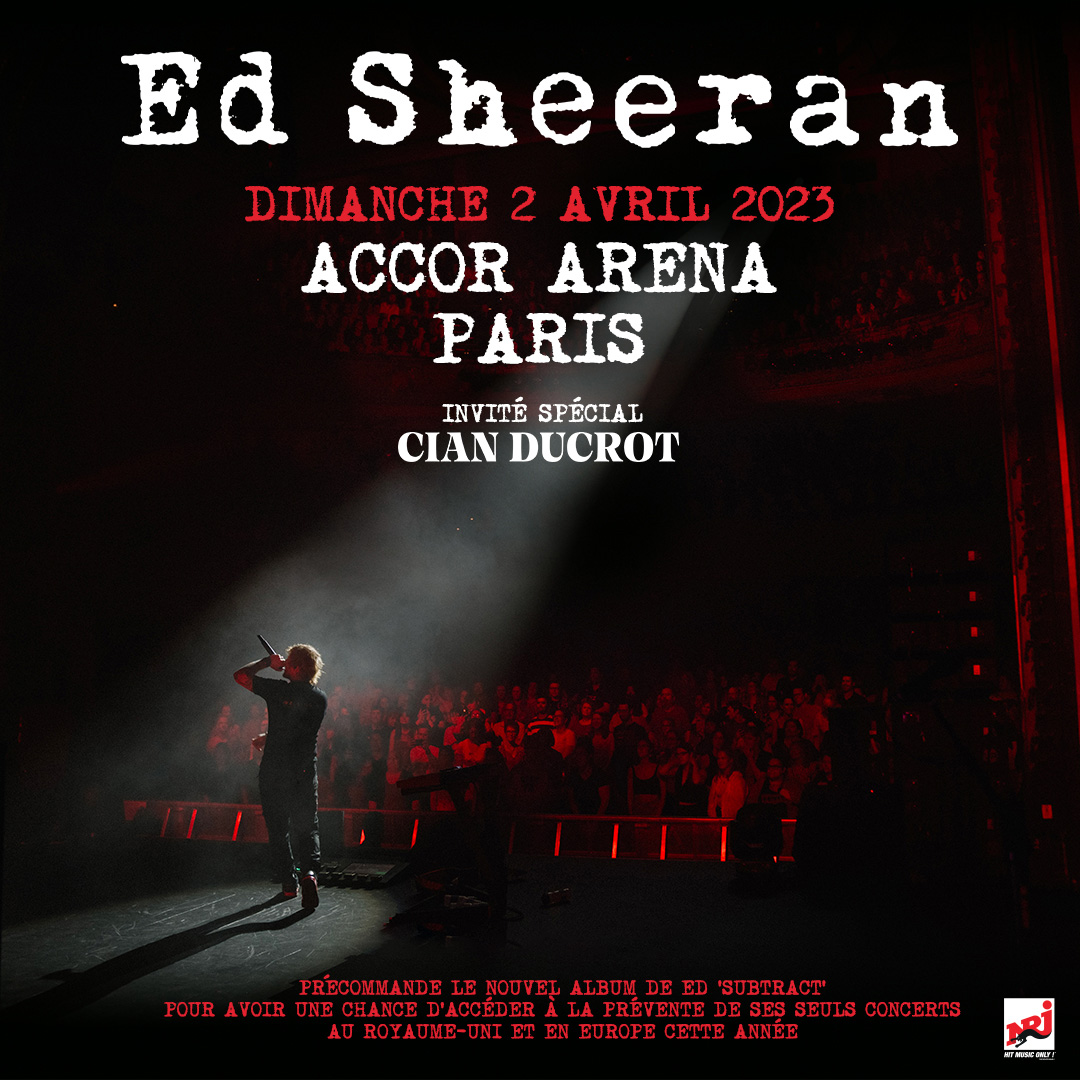 Ed Sheeran concert in Paris - 21 MAR 2023