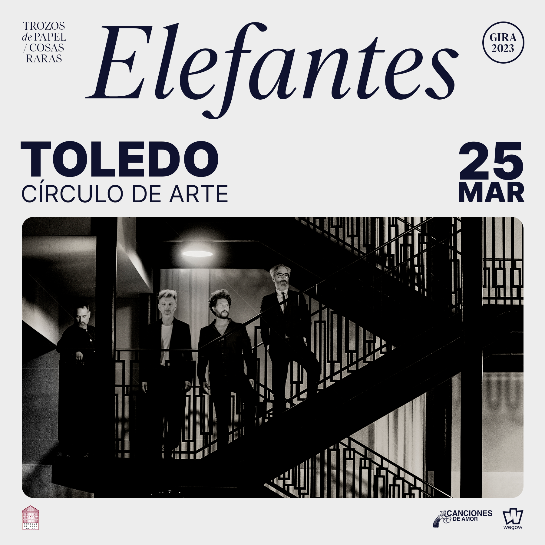 Fotografía promocional de Concierto de Elefantes en Toledo