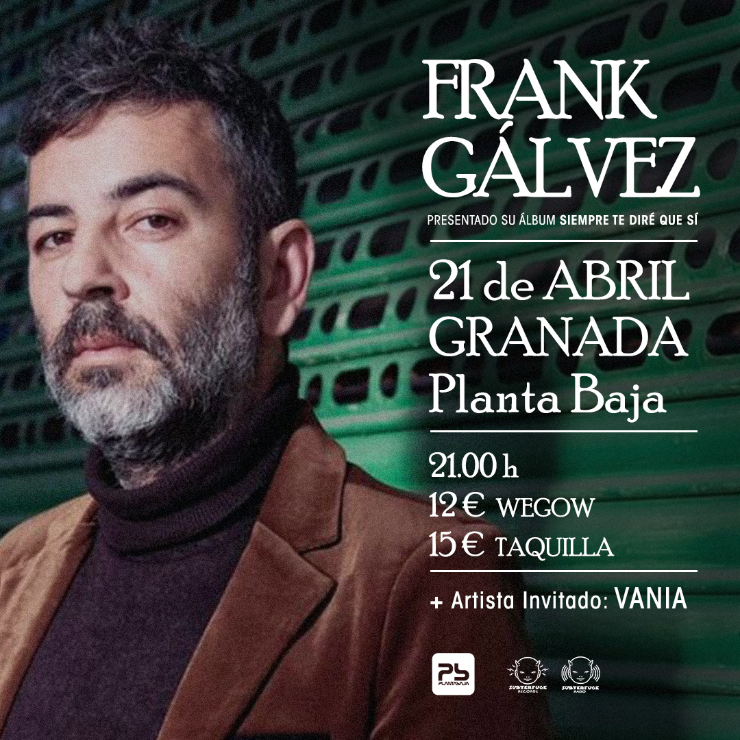 Fotografía promocional de Concierto de Frank Gálvez en Granada