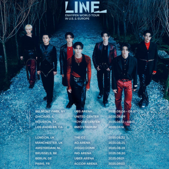 Fotografía promocional de Concierto de ENHYPEN en Londres