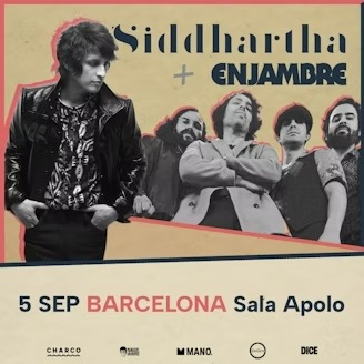 Fotografía promocional de Concierto de Enjambre + Siddhartha en Barcelona