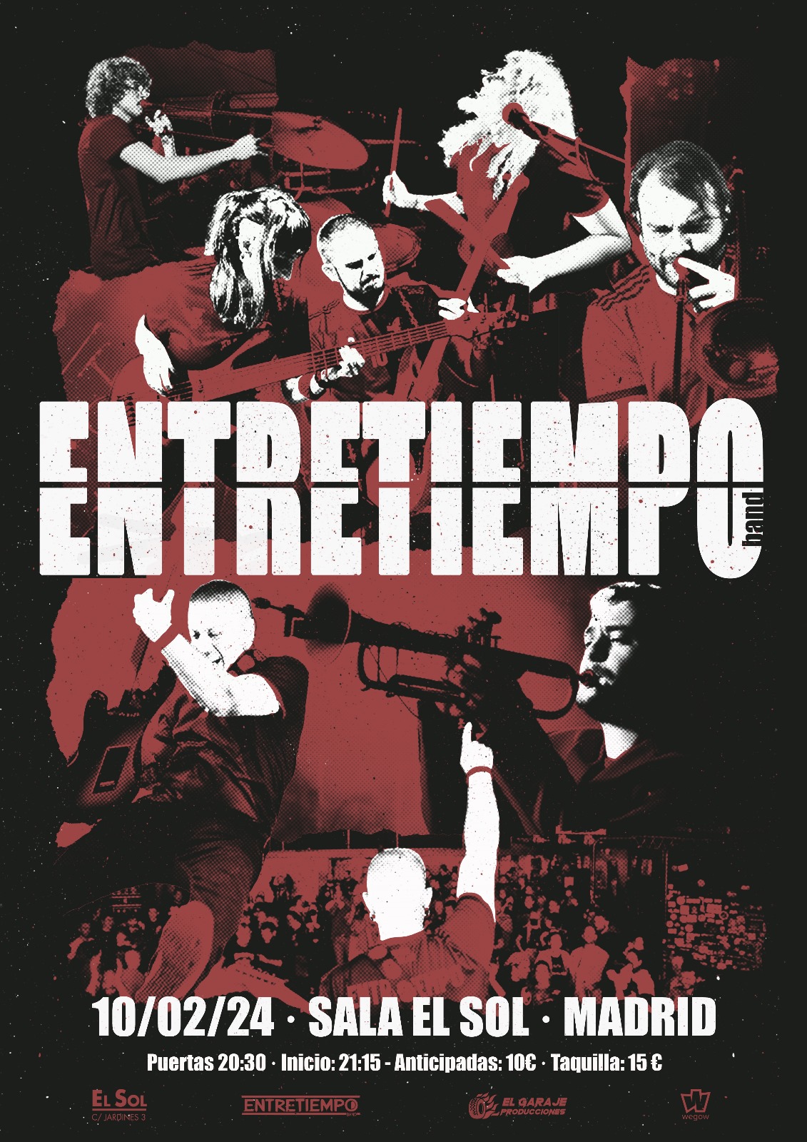 Fotografía promocional de Concierto de Entretiempo en Madrid (Sala El Sol)