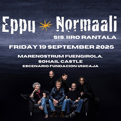 Fotografía promocional de Concierto de Eppu Normaali en Málaga | Marenostrum Fuengirola 2025