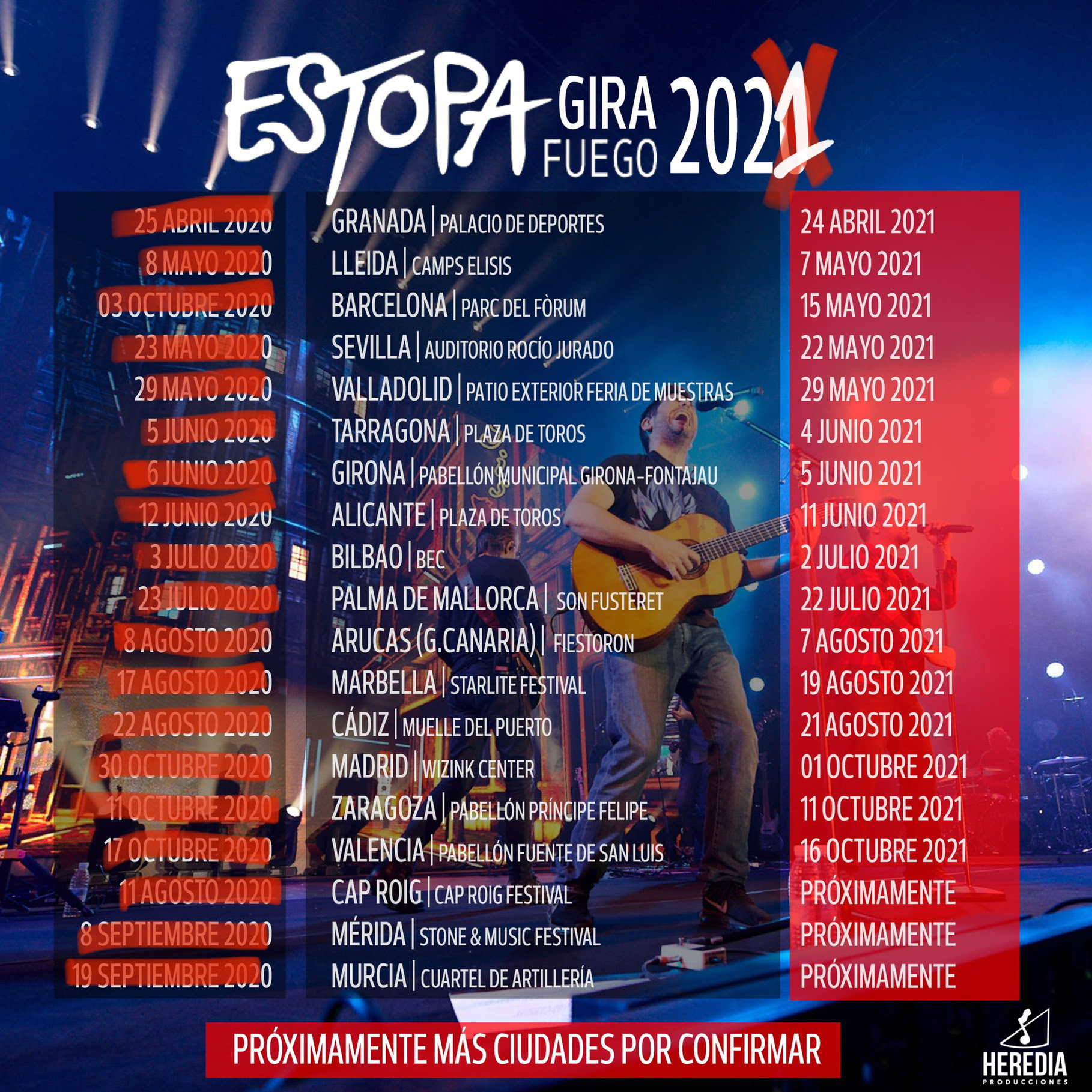 Fotografía promocional de Concierto de Estopa en Zaragoza