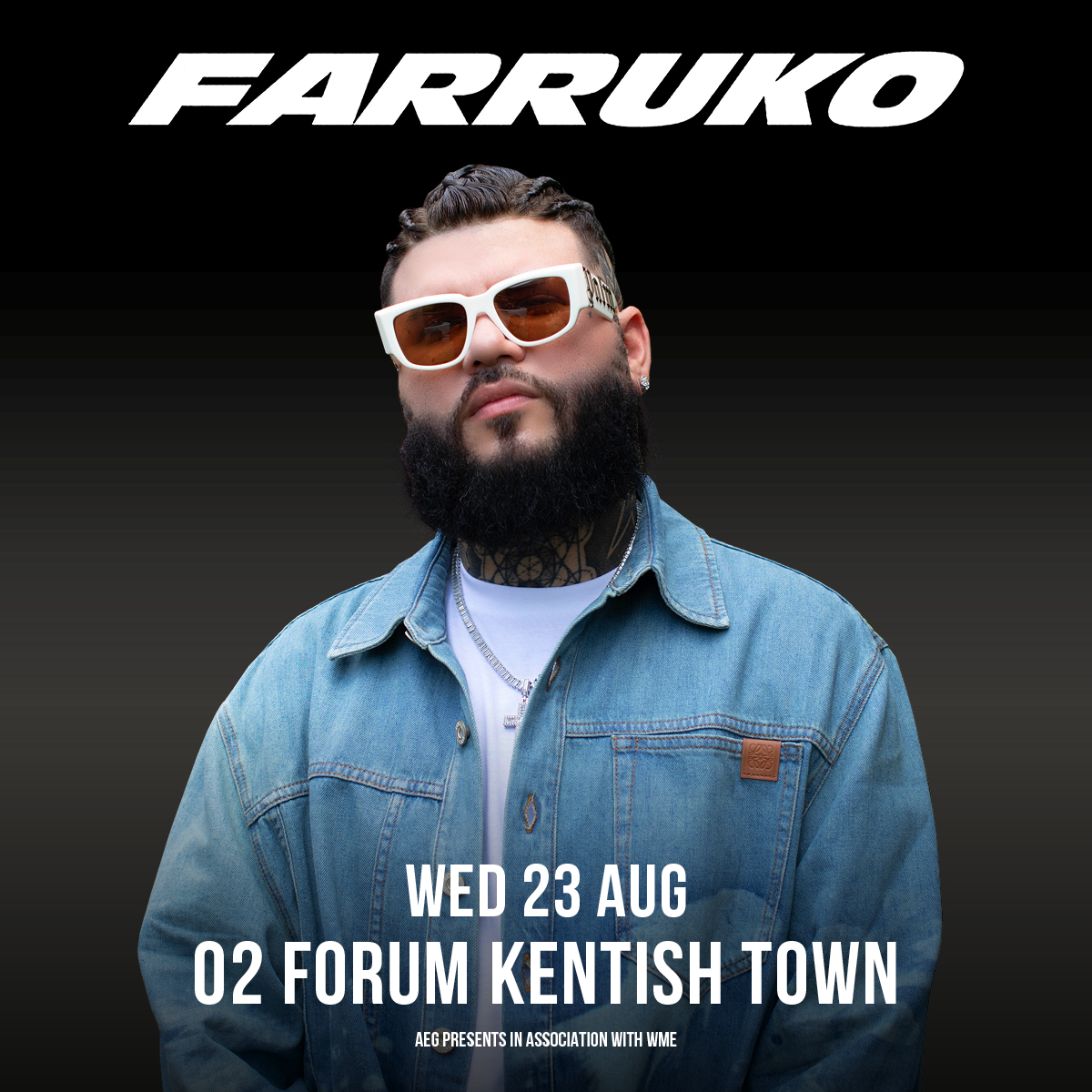 Fotografía promocional de Concierto de Farruko en Londres