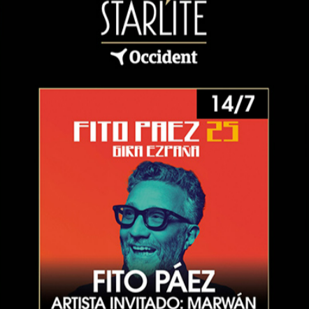 Fotografía promocional de Concierto de Fito Páez + Marwan en Marbella | Starlite Occident 2025