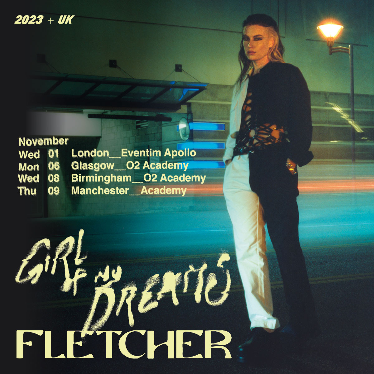 Promotional photograph of Concierto de Fletcher en Londres.