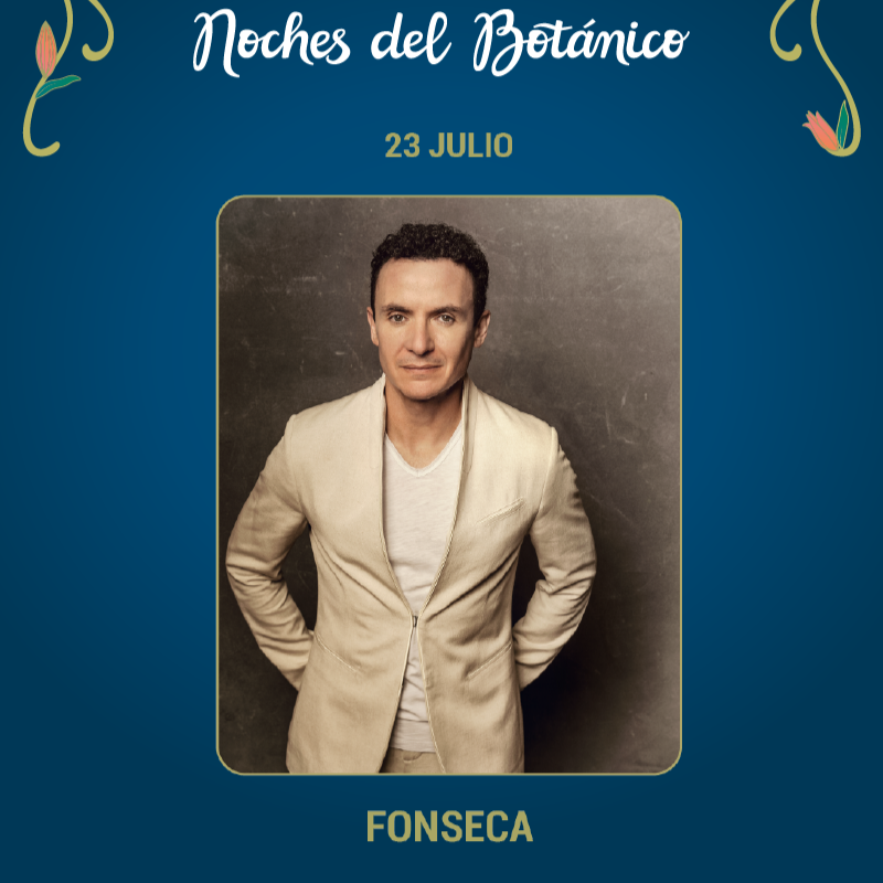 Fotografía promocional de Concierto de Fonseca en Madrid | Noches del Botánico 2025