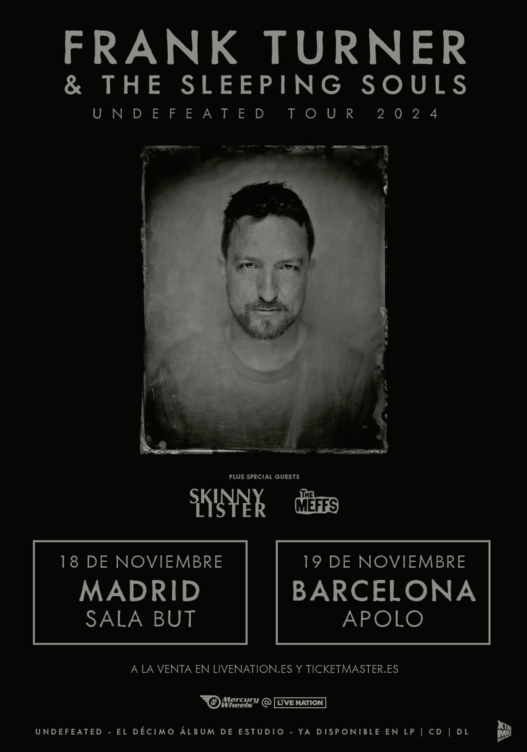 Fotografía promocional de Concierto de Frank Turner & The Sleeping Souls en Marid