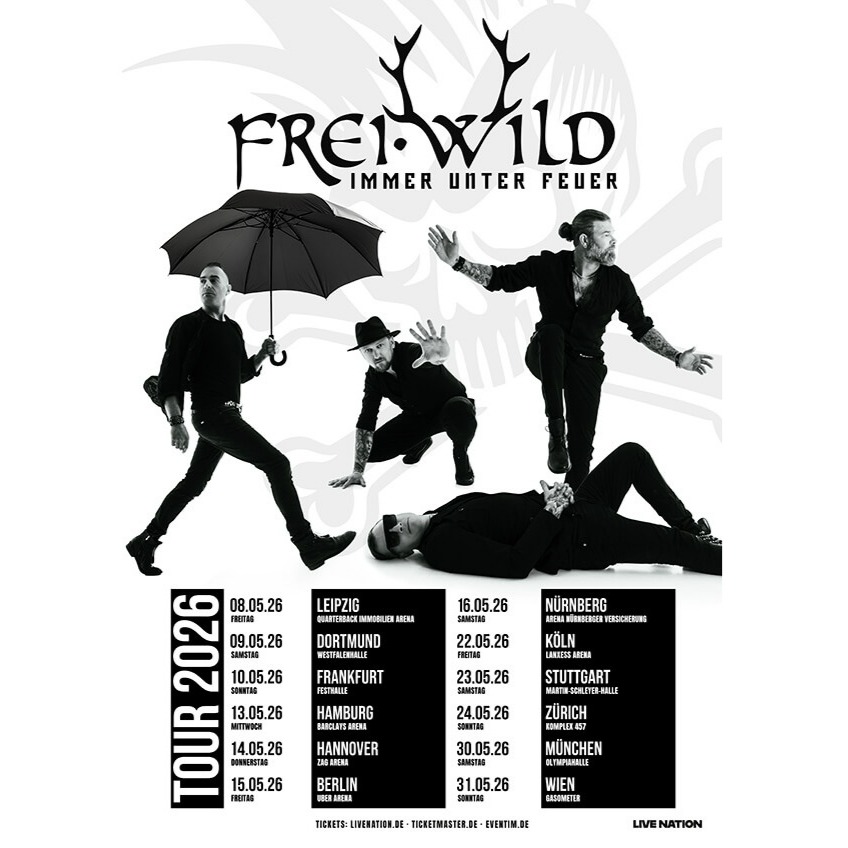 Promofoto von Concierto de Frei.Wild en Núremberg.