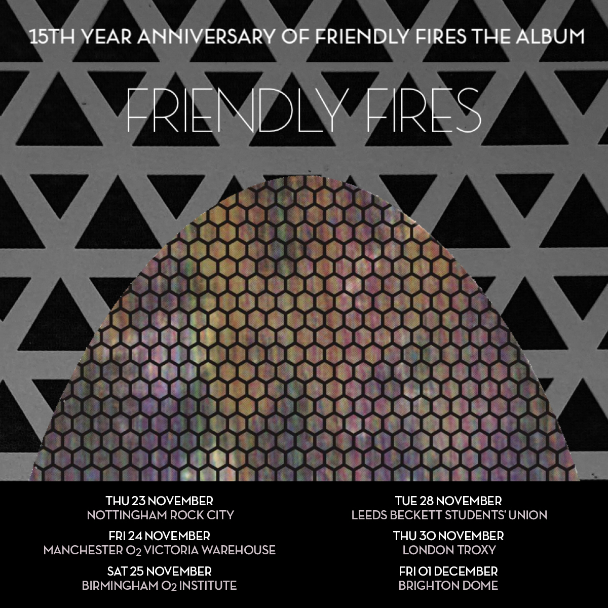 Fotografía promocional de Concierto de Friendly Fires en Nottingham