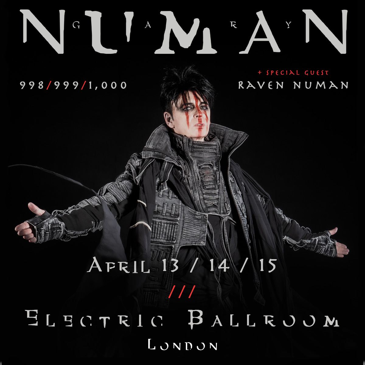 Fotografia promocional de Concierto de Gary Numan en Londres.