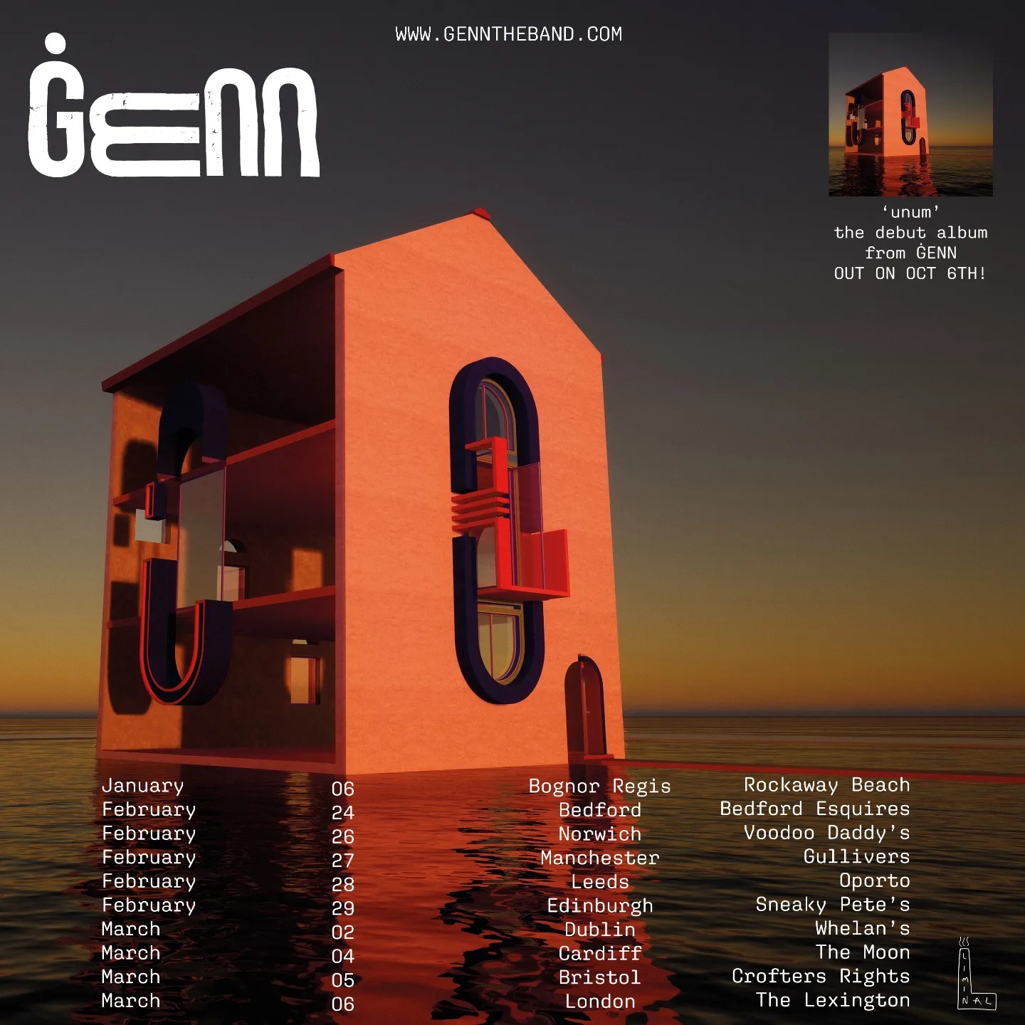 Promotional photograph of Concierto de ĠENN en Dublin.