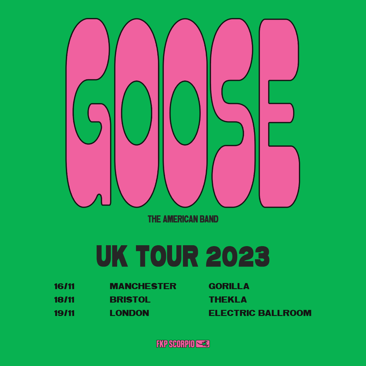 Promotional photograph of Concierto de Goose en Glasgow.