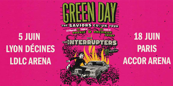 Fotografía promocional de Concierto de Green Day en Décines-Charpieu
