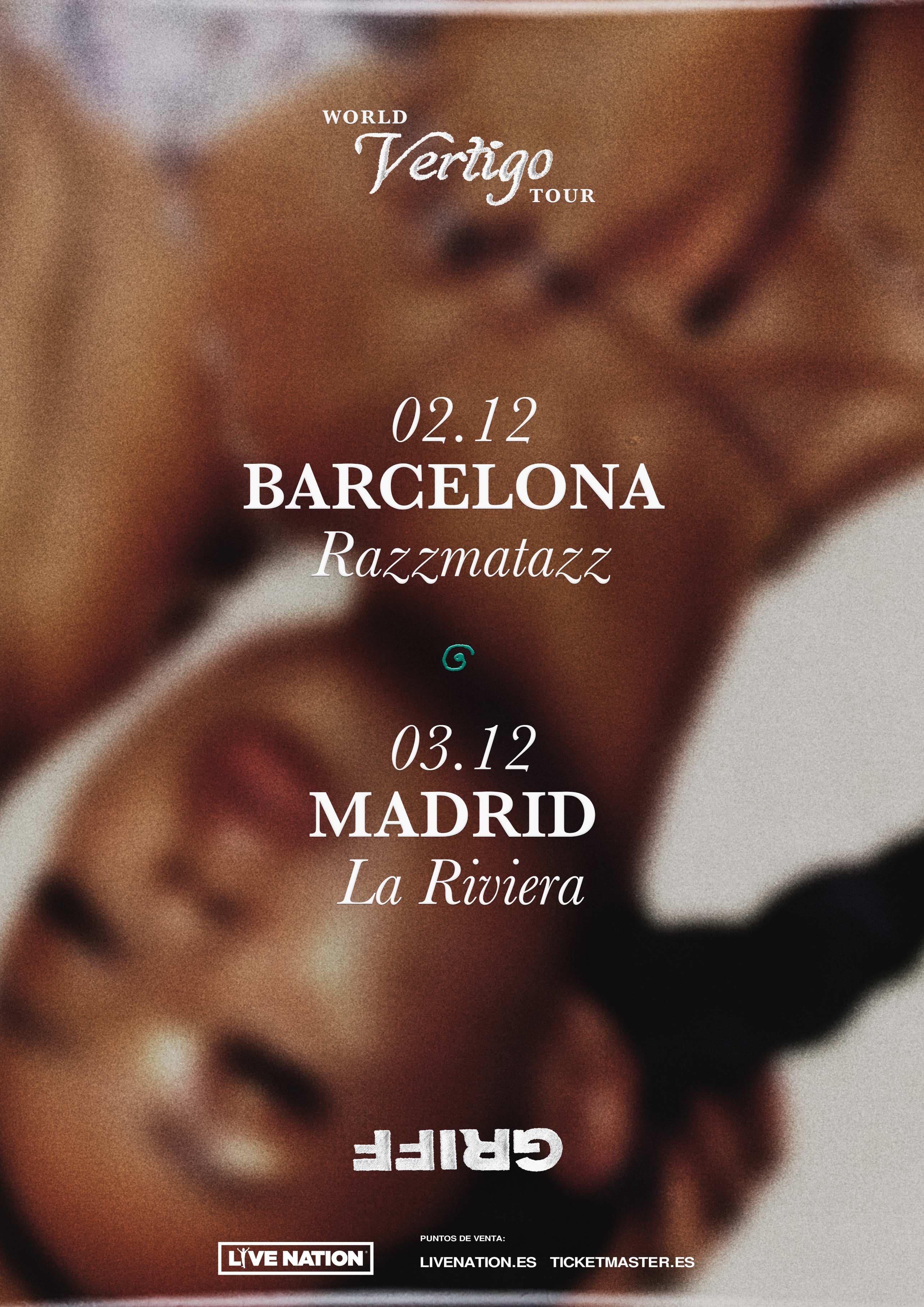 Fotografía promocional de Concierto de Griff en Barcelona