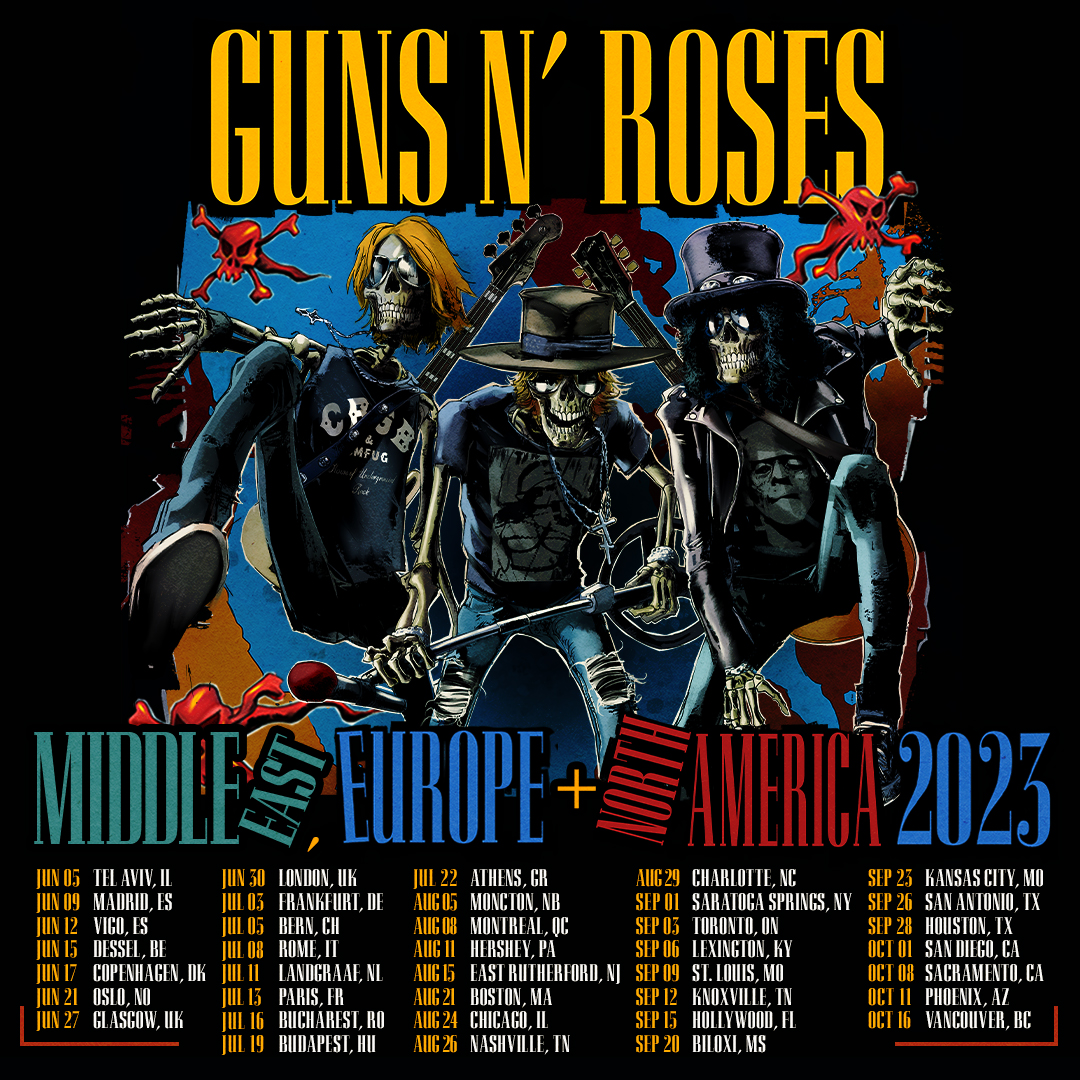 Promofoto von Concierto de Guns N' Roses en Knoxville | World Tour 2023.
