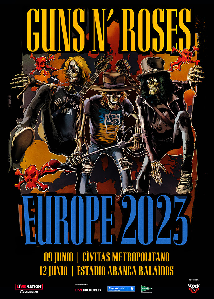 Promotional photograph of Concierto de Guns N' Roses en Madrid | Europe 2023.