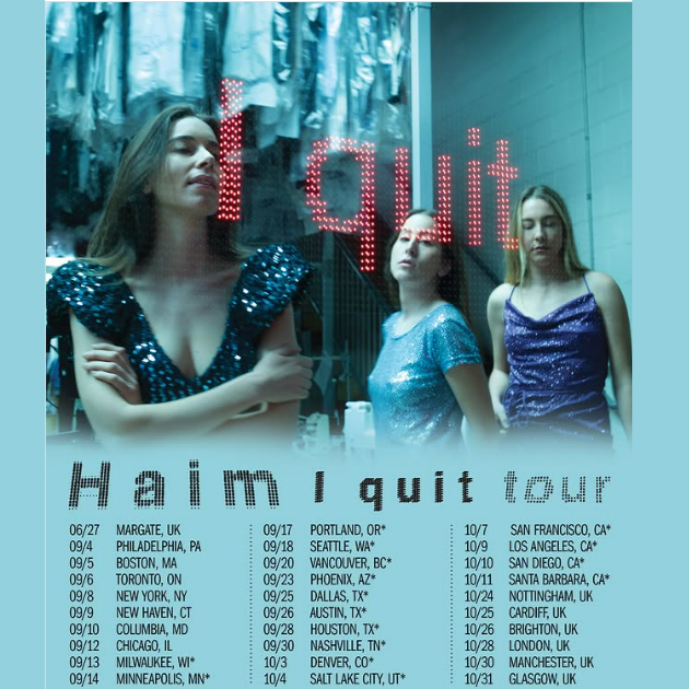 Promofoto von Concierto de Haim en Cardiff.