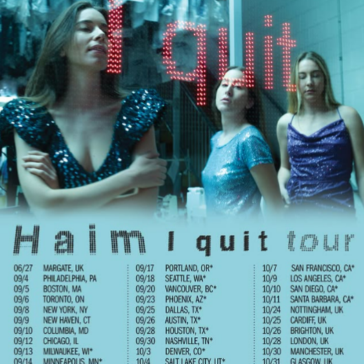 Promofoto von Concierto de Haim en Londres.