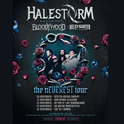 Promotional photograph of Concierto de Halestorm en Londres.