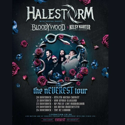 Fotografía promocional de Concierto de Halestorm en Manchester
