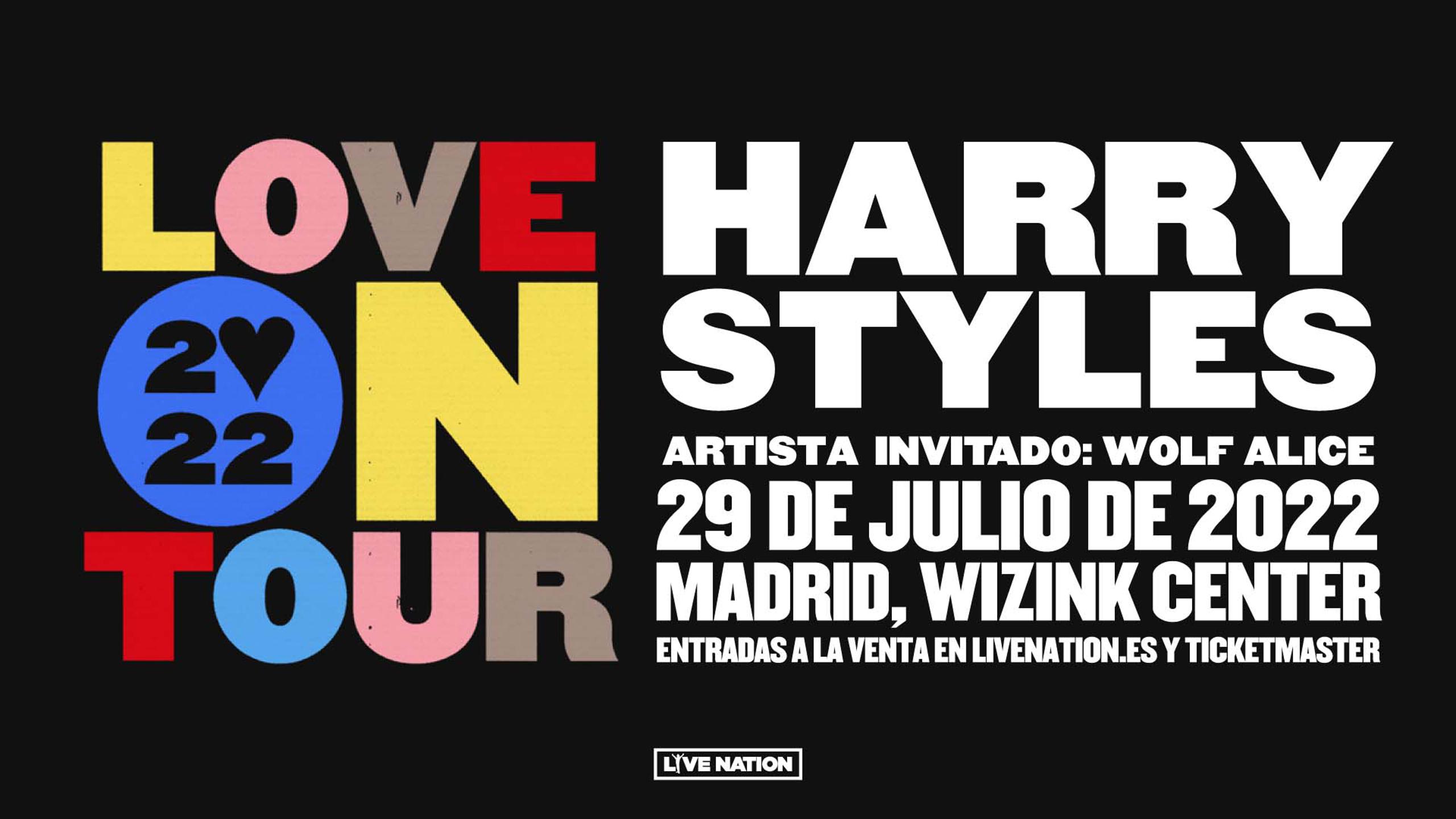 Entradas de conciertos de Harry Styles en WiZink Center, Madrid viernes