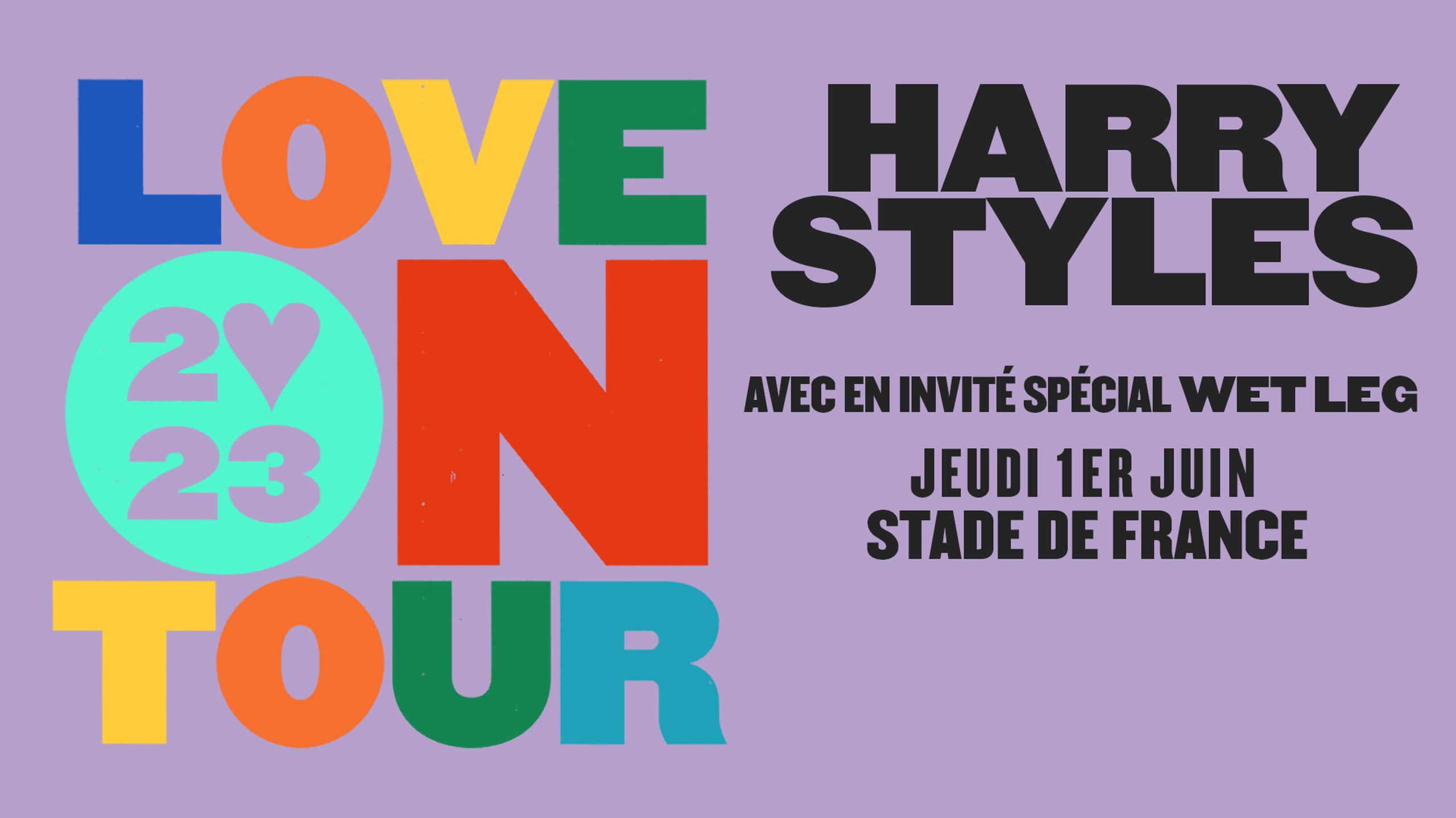 Harry Styles Wet Leg Concert Tickets For Stade De France Saint Denis 