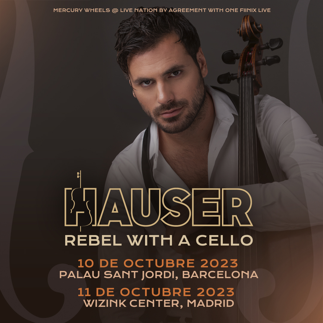 Fotografía promocional de Concierto de Hauser en Madrid | Rebel With a Cello