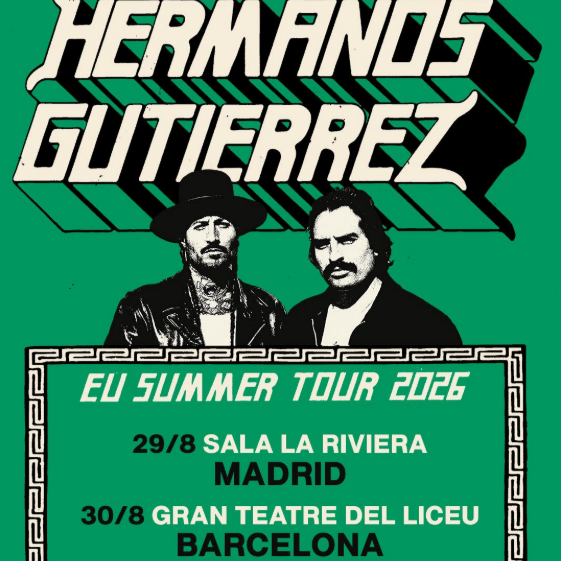 Fotografía promocional de Concierto de Hermanos Gutiérrez en Barcelona