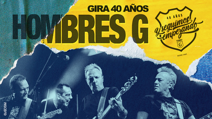 Fotografía promocional de Concierto de Hombres G en Madrid
