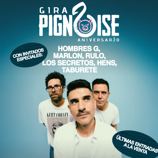 Fotografía promocional de Concierto de Hombres G + Taburete + Marlon en Madrid