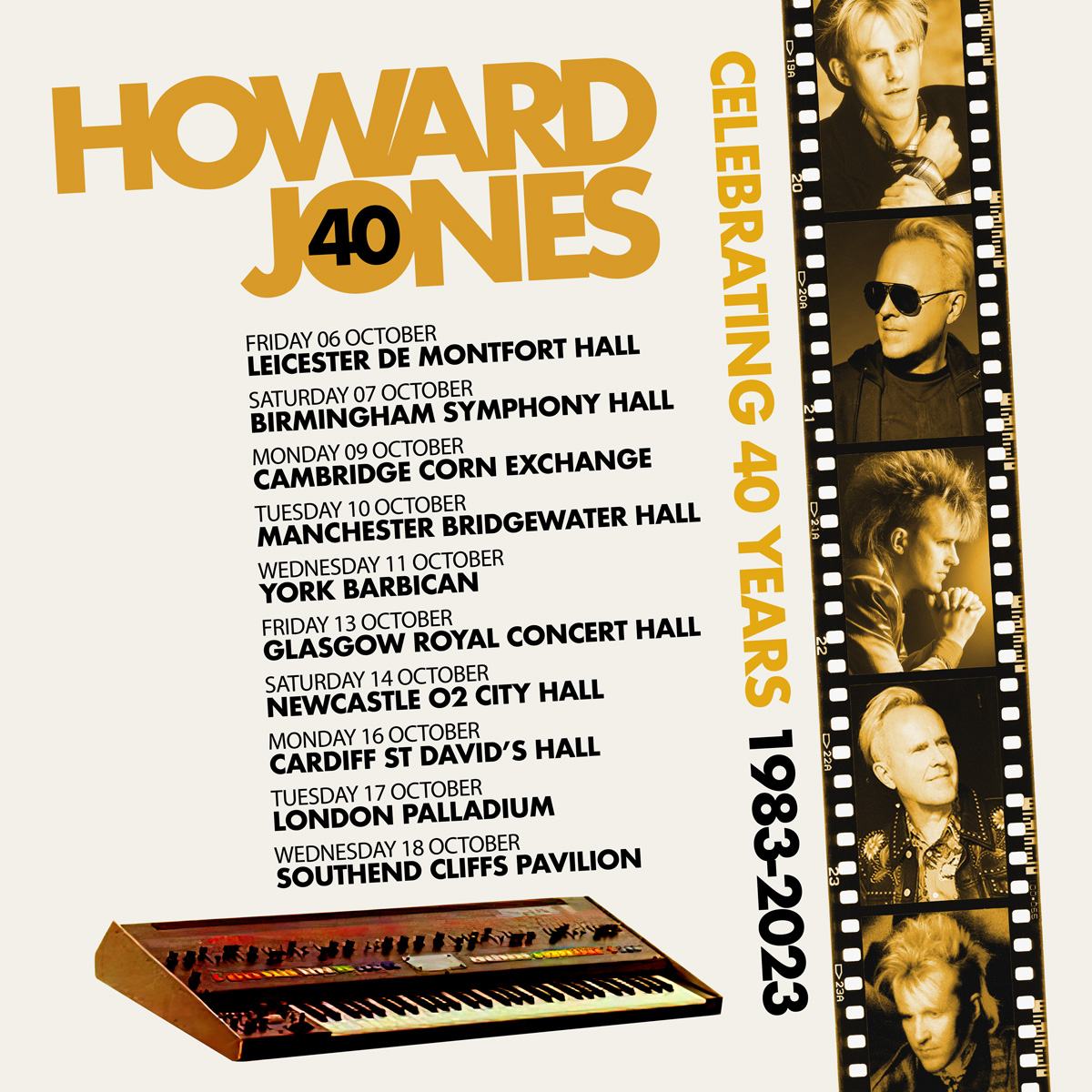 Promotional photograph of Concierto de Howard Jones en Leicester.