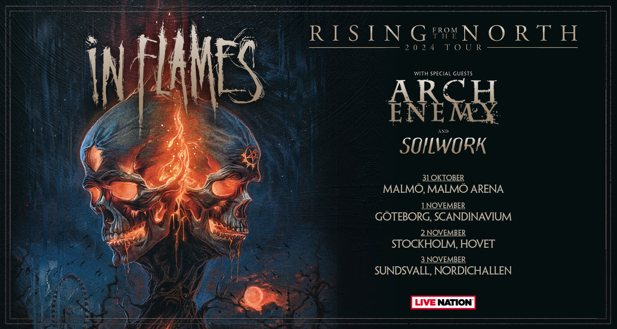 Promotional photograph of Concierto de In Flames en Malmö.
