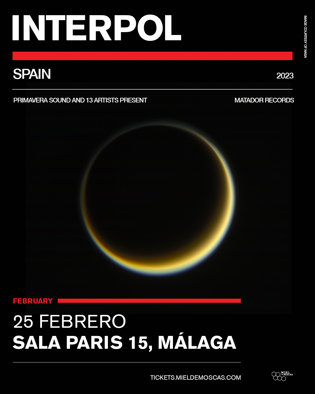 Fotografía promocional de Concierto de Interpol en Málaga