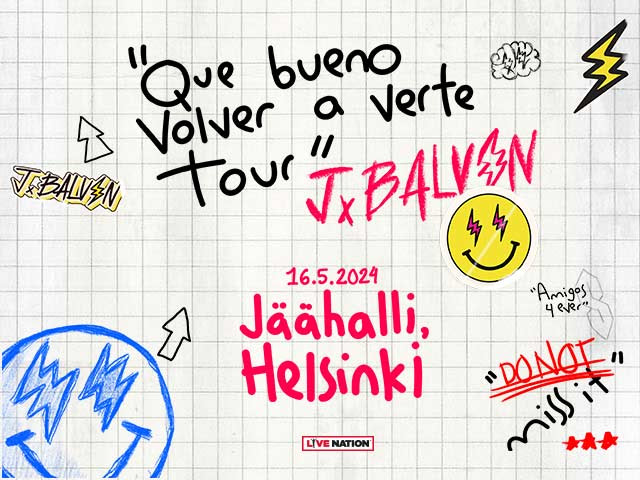 Fotografía promocional de Concierto de J Balvin en Helsinki