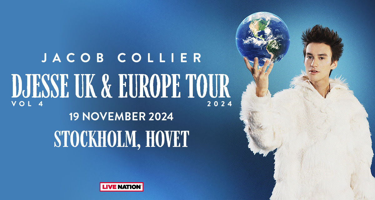 Fotografía promocional de Concierto de Jacob Collier en Estocolmo