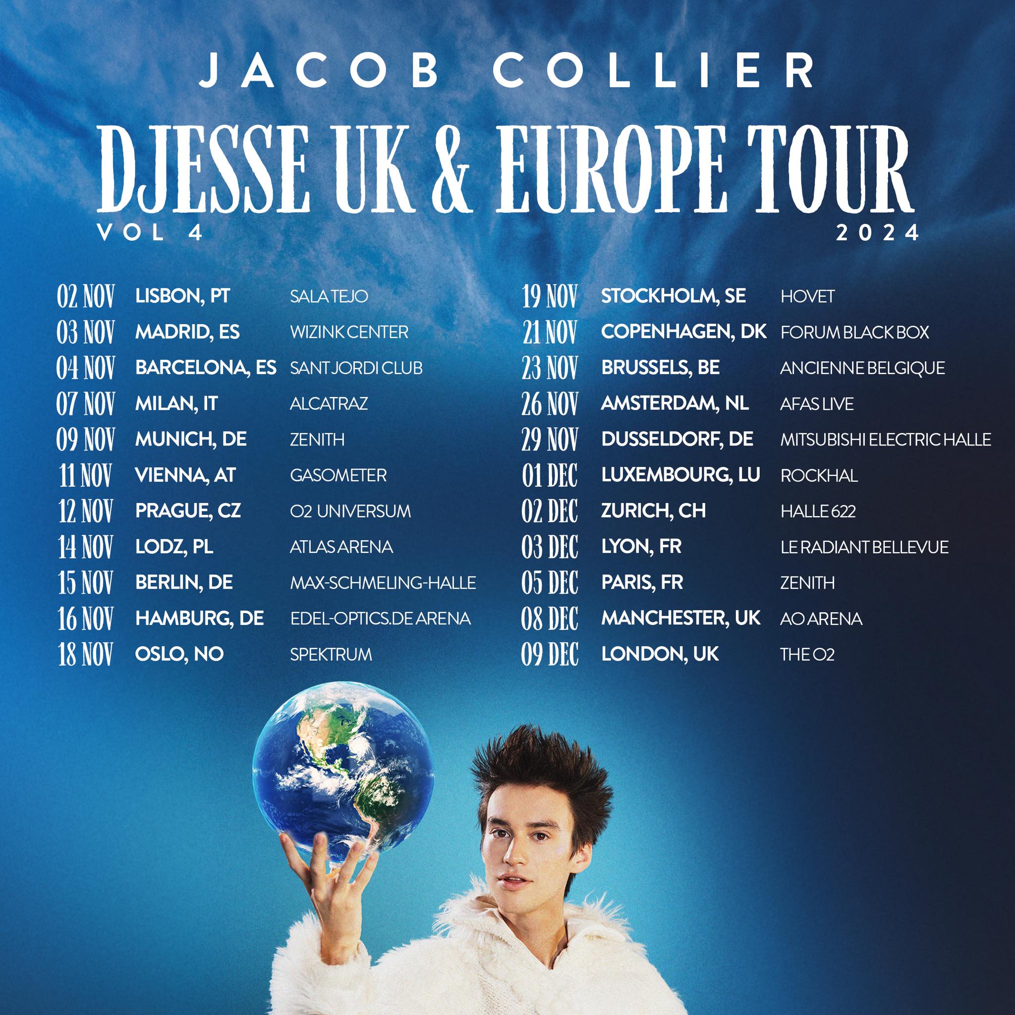 Promofoto von Concierto de Jacob Collier en Múnich.
