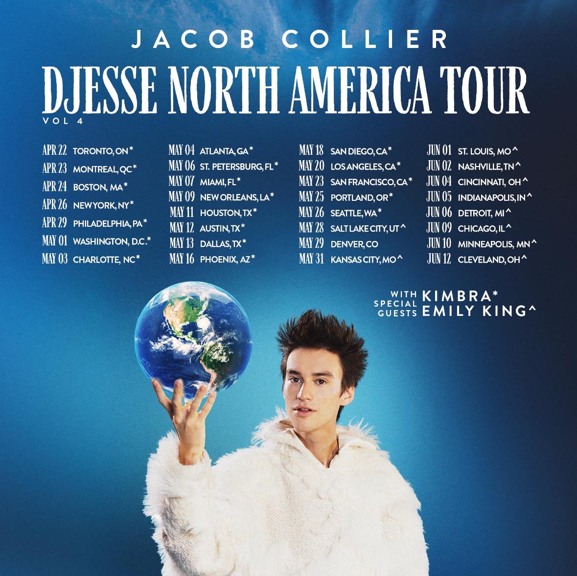 Fotografía promocional de Concierto de Jacob Collier en Nueva Orleans