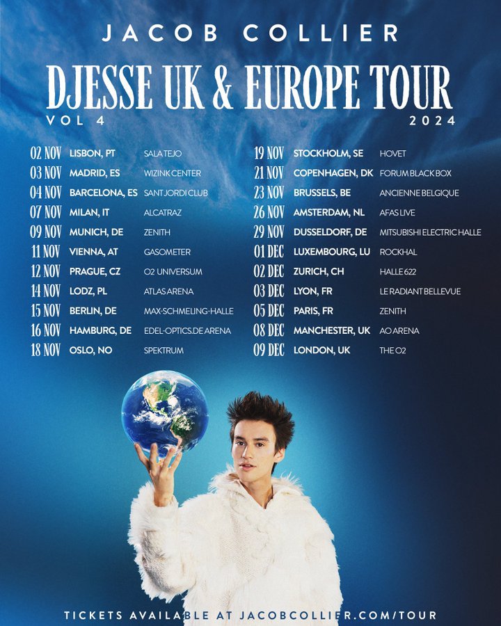 Fotografía promocional de Concierto de Jacob Collier en Prague