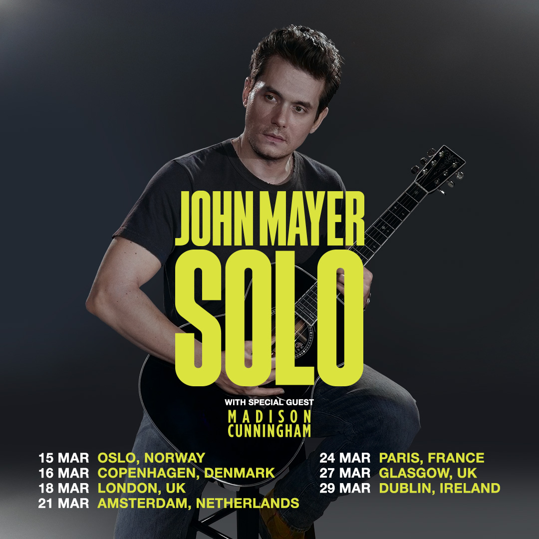 Promofoto von Concierto de John Mayer en Londres.