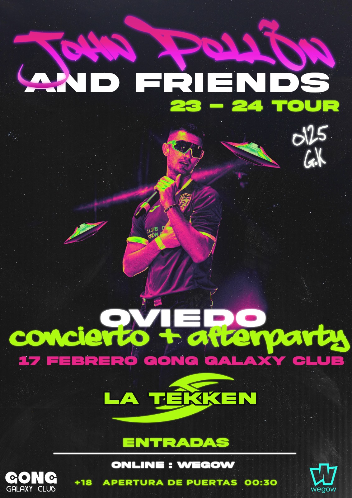 Fotografía promocional de Concierto de John Pollõn en Oviedo + afterparty (LaTekken)