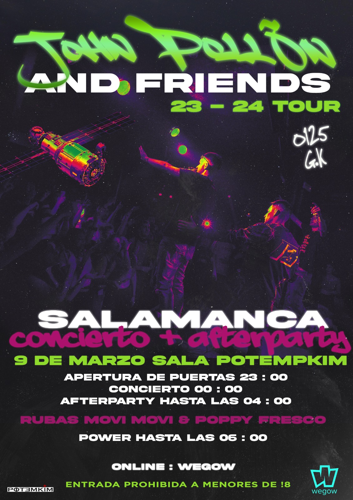 Fotografía promocional de Concierto de John Pollõn en Salamanca + afterparty