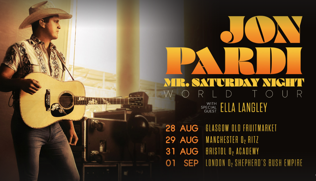 Promotional photograph of Concierto de Jon Pardi en Londres.