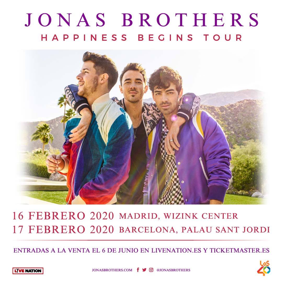 El Komander Tour 2020 Jonas Brothers concert tickets for WiZink Center, Madrid Sunday El Komander Tour 2020 Jonas Brothers concert tickets for WiZink Center, Madrid Sunday