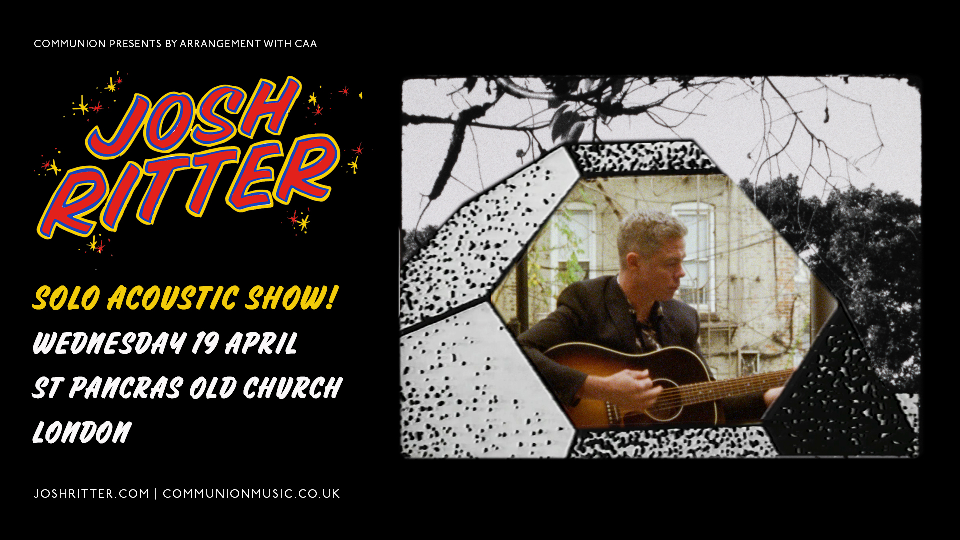 Promofoto von Concierto de Josh Ritter en Camden Town.