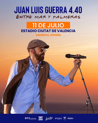 Fotografía promocional de Concierto de Juan Luis Guerra en Valencia